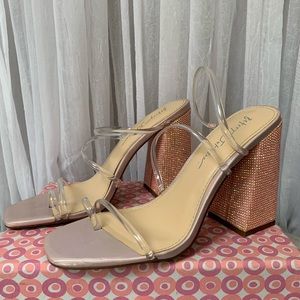 Betsy Johnson Rhinestone Platform Sandals